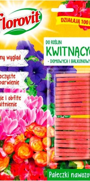 FLOROVIT pałeczki nawozowe do roślin kwitnących 20 szt.