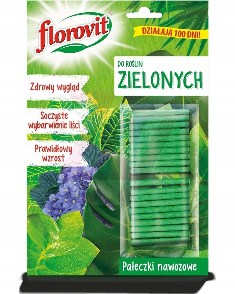 FLOROVIT pałeczki nawozowe do roślin zielonych 20 szt.