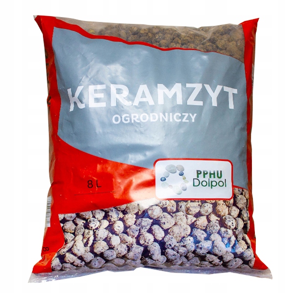 DOLPOL keramzyt ogrodniczy 8L — frakcja 10-20mm