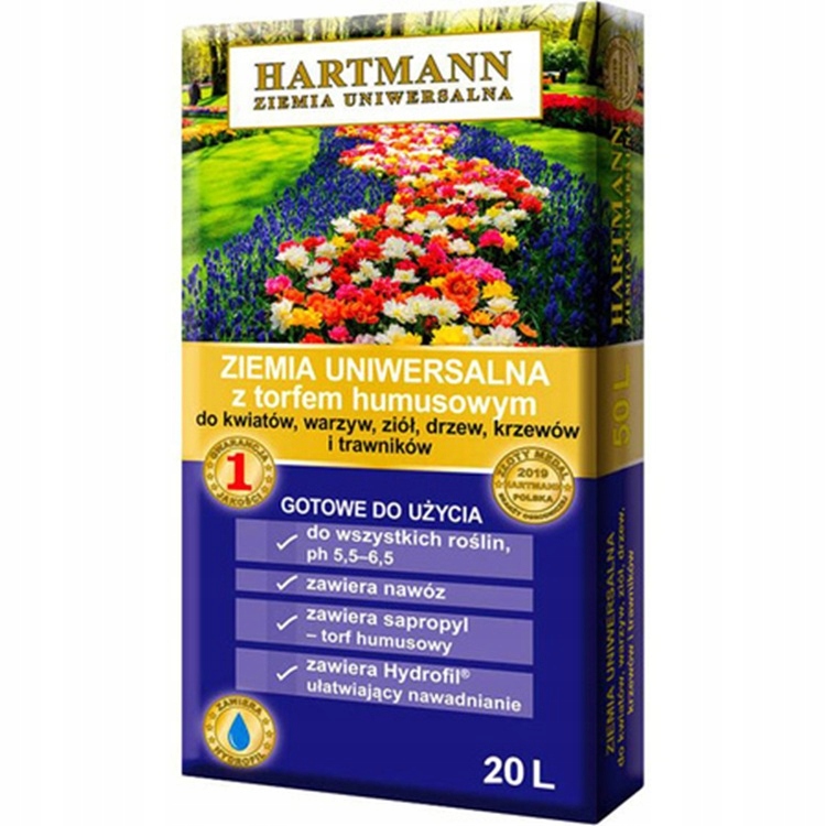 HARTMANN ziemia uniwersalna z torfem humusowym 20L